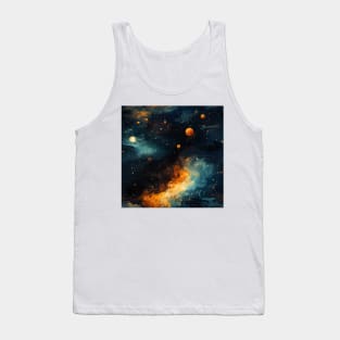 Van Gogh Starry Night Outer Space Pattern 3 Tank Top